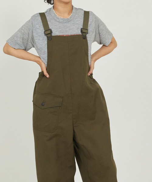 Freada（フリーダ）の「Freada/フリーダ ミリタリーサロペット（サロペット/オーバーオール・レディース・ブラック/オリーブ・S/M）」の15枚目の写真