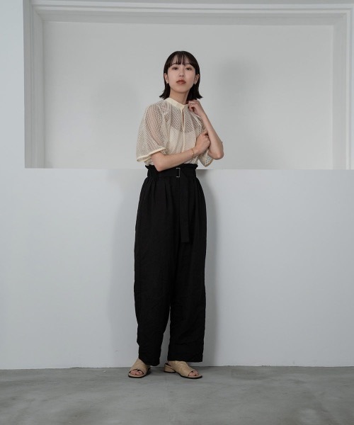 lawgy（ラウジー）の「2way mesh tops（Tシャツ/カットソー・レディース・アイボリー・FREE）」の9枚目の写真