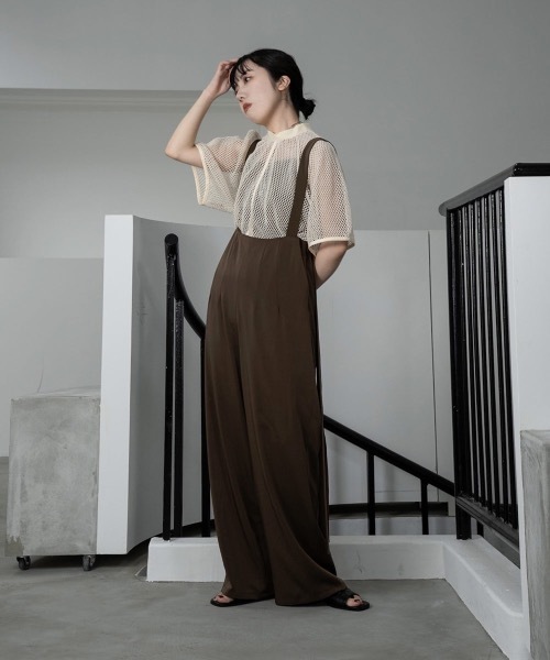 lawgy（ラウジー）の「2way mesh tops（Tシャツ/カットソー・レディース・アイボリー・FREE）」の6枚目の写真