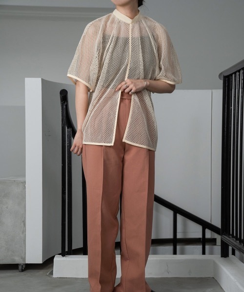 lawgy（ラウジー）の「2way mesh tops（Tシャツ/カットソー・レディース・アイボリー・FREE）」の3枚目の写真