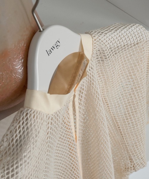 lawgy（ラウジー）の「2way mesh tops（Tシャツ/カットソー・レディース・アイボリー・FREE）」の7枚目の写真