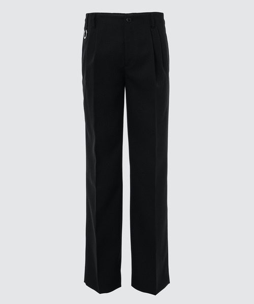th products（ティーエイチプロダクト）の「QUINN / Wide Tailored Pants（スラックス・メンズ・ブラック/グレー・1/2）」の2枚目の写真