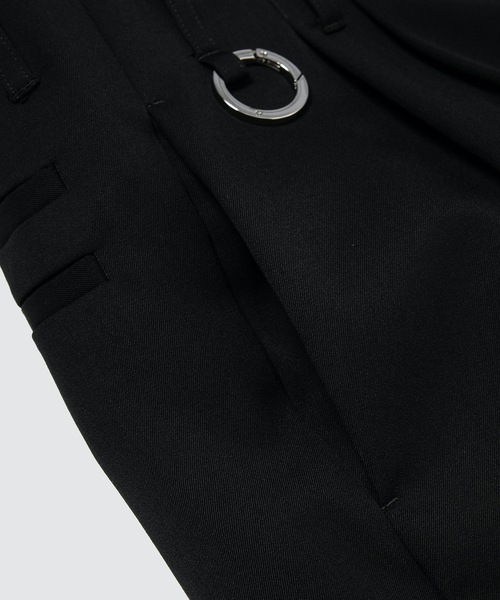 th products（ティーエイチプロダクト）の「QUINN / Wide Tailored Pants（スラックス・メンズ・ブラック/グレー・1/2）」の4枚目の写真