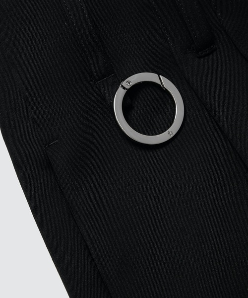 th products（ティーエイチプロダクト）の「QUINN / Wide Tailored Pants（スラックス・メンズ・ブラック/グレー・1/2）」の8枚目の写真