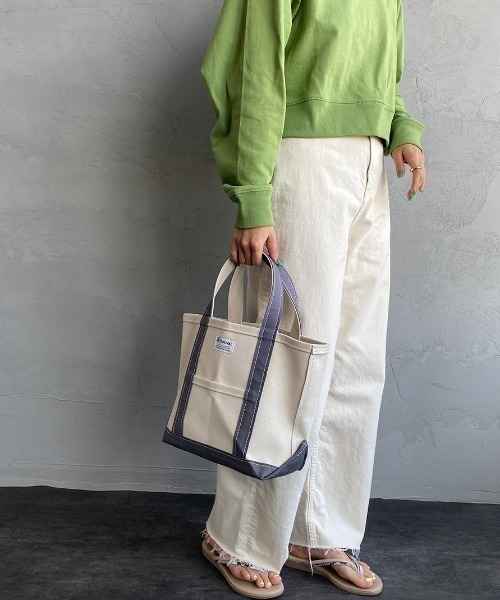 ORCIVAL（オーシバル）の「[ORCIVAL/オーシバル] キャンバストートバッグ（トートバッグ・レディース・サンドベージュ/ライトベージュ/テラコッタ/チャコールグレー/グリーン/ライトグレー/ブラウン/チャコール/ブルー/レッド/ベージュ/その他/グレー/イエロー/カーキ/モスグリーン/レッド系その他/グリーン系その他2/レッド系その他2/ブルー系その他3/ブルー系その他4/ミント/グレー系その他5・ONE SIZE）」の4枚目の写真