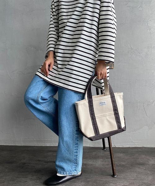 ORCIVAL（オーシバル）の「[ORCIVAL/オーシバル] キャンバストートバッグ（トートバッグ・レディース・サンドベージュ/ライトベージュ/テラコッタ/チャコールグレー/グリーン/ライトグレー/ブラウン/チャコール/ブルー/レッド/ベージュ/その他/グレー/イエロー/カーキ/モスグリーン/レッド系その他/グリーン系その他2/レッド系その他2/ブルー系その他3/ブルー系その他4/ミント/グレー系その他5・ONE SIZE）」の5枚目の写真