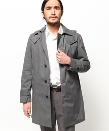 417 EDIFICE | ◇WIND DEFENDER / ウィンドディフェンダー :  オフセットステンカラーコート(ステンカラーコート)