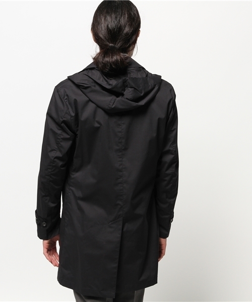 417 EDIFICE（フォーワンセブンエディフィス）の「◇WIND DEFENDER / ウィンドディフェンダー :  オフセットステンカラーコート（ステンカラーコート・メンズ・チャコールグレー/ベージュ/カーキ/ネイビー・SMALL/LARGE/MEDIUM/X-LARGE）」の7枚目の写真