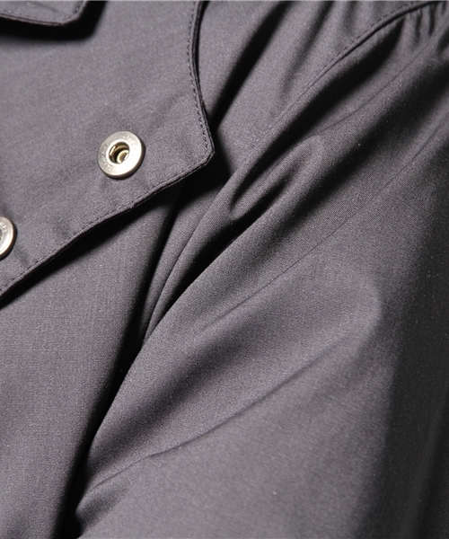 417 EDIFICE（フォーワンセブンエディフィス）の「◇WIND DEFENDER / ウィンドディフェンダー :  オフセットステンカラーコート（ステンカラーコート・メンズ・チャコールグレー/ベージュ/カーキ/ネイビー・SMALL/LARGE/MEDIUM/X-LARGE）」の16枚目の写真