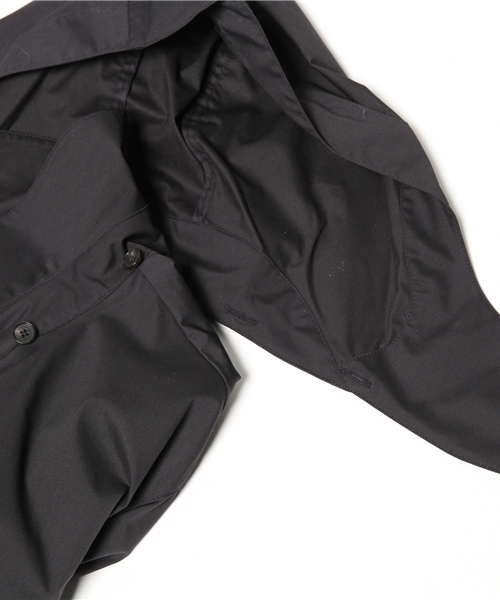 417 EDIFICE（フォーワンセブンエディフィス）の「◇WIND DEFENDER / ウィンドディフェンダー :  オフセットステンカラーコート（ステンカラーコート・メンズ・チャコールグレー/ベージュ/カーキ/ネイビー・SMALL/LARGE/MEDIUM/X-LARGE）」の10枚目の写真