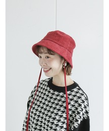 コーデュロイバケットハット