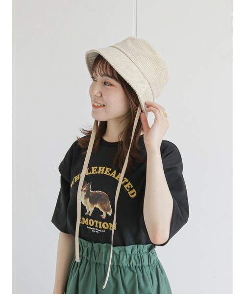 ehka sopo（エヘカソポ）の「コーデュロイバケットハット（ハット・レディース・ブラック/ベージュ/レッド・ﾌﾘ-）」の11枚目の写真