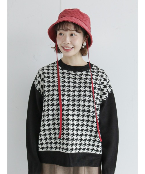 ehka sopo（エヘカソポ）の「コーデュロイバケットハット（ハット・レディース・ブラック/ベージュ/レッド・ﾌﾘ-）」の17枚目の写真