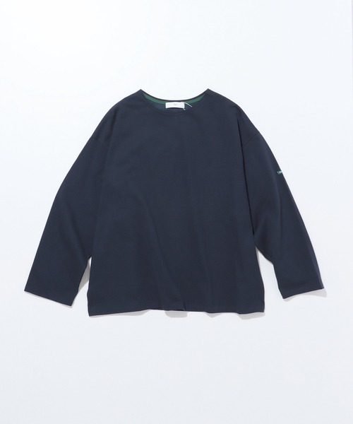 FIDELITY（フィデリティ）の「N/C BASQUE SHIRT WIDE / ワイドシルエット バスクシャツ ロンT（Tシャツ/カットソー・メンズ・オフホワイト/ネイビー/チャコール/ダークグリーン/マスタード・MEDIUM/SMALL/LARGE）」の12枚目の写真