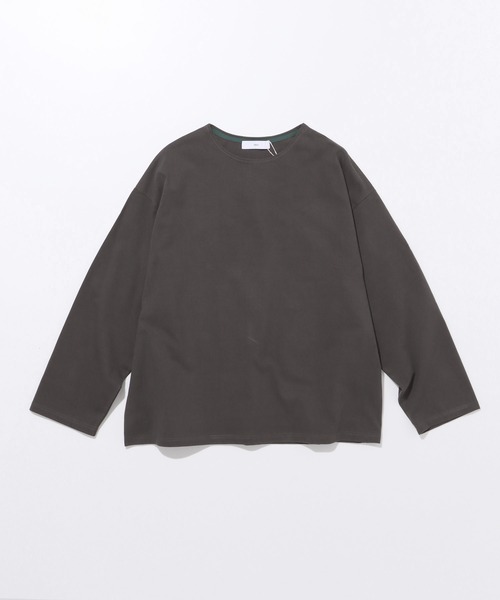 FIDELITY（フィデリティ）の「N/C BASQUE SHIRT WIDE / ワイドシルエット バスクシャツ ロンT（Tシャツ/カットソー・メンズ・オフホワイト/ネイビー/チャコール/ダークグリーン/マスタード・MEDIUM/SMALL/LARGE）」の11枚目の写真