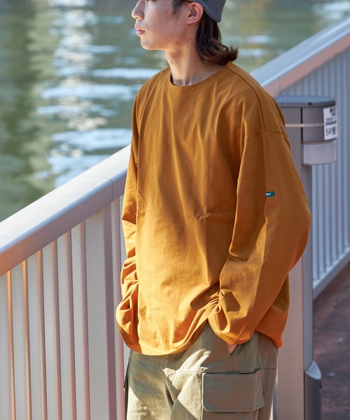 FIDELITY（フィデリティ）の「N/C BASQUE SHIRT WIDE / ワイドシルエット バスクシャツ ロンT（Tシャツ/カットソー・メンズ・オフホワイト/ネイビー/チャコール/ダークグリーン/マスタード・MEDIUM/SMALL/LARGE）」の22枚目の写真