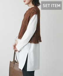 Green　Parks | SET2点透かし柄ニットベスト×プルオーバー(ニット/セーター)