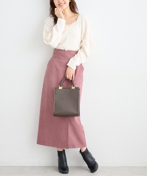 FREE'S MART（フリーズマート）の「【Sシリーズ対応】◆ハイウエストパネル切替ナロースカート（スカート・レディース・ブラウン系その他/ブラック/ピンク・X-SMALL/SMALL/MEDIUM）」の14枚目の写真