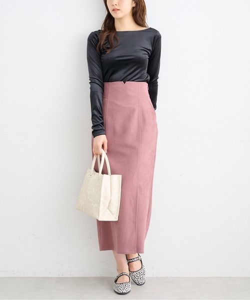 FREE'S MART（フリーズマート）の「【Sシリーズ対応】◆ハイウエストパネル切替ナロースカート（スカート・レディース・ブラウン系その他/ブラック/ピンク・X-SMALL/SMALL/MEDIUM）」の18枚目の写真