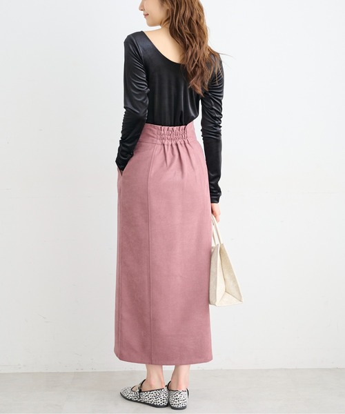 FREE'S MART（フリーズマート）の「【Sシリーズ対応】◆ハイウエストパネル切替ナロースカート（スカート・レディース・ブラウン系その他/ブラック/ピンク・X-SMALL/SMALL/MEDIUM）」の6枚目の写真