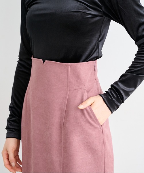 FREE'S MART（フリーズマート）の「【Sシリーズ対応】◆ハイウエストパネル切替ナロースカート（スカート・レディース・ブラウン系その他/ブラック/ピンク・X-SMALL/SMALL/MEDIUM）」の19枚目の写真