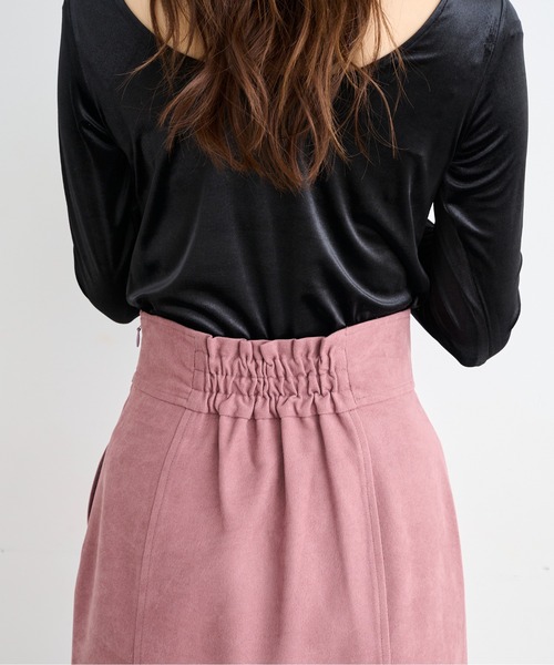 FREE'S MART（フリーズマート）の「【Sシリーズ対応】◆ハイウエストパネル切替ナロースカート（スカート・レディース・ブラウン系その他/ブラック/ピンク・X-SMALL/SMALL/MEDIUM）」の7枚目の写真