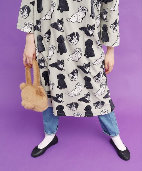 didizizi（ディディジジ）の「クマのお顔ハンドBG（ハンドバッグ・レディース・ダークブラウン/ベージュ/ブルー・FREE）」の18枚目の写真