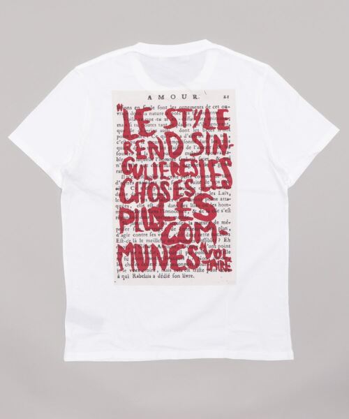 ZADIG&VOLTAIRE(ザディグ エ ヴォルテール)の「TED HC PHOTOPRINT TOLERANCE(Tシャツ/カットソー・メンズ・ホワイト系・XS/S/M/L)」の4枚目の写真