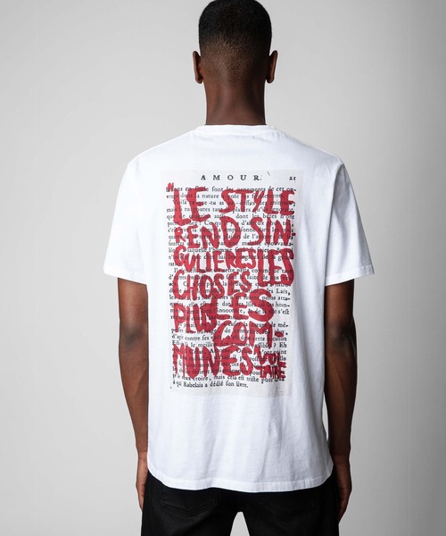 ZADIG&VOLTAIRE(ザディグ エ ヴォルテール)の「TED HC PHOTOPRINT TOLERANCE(Tシャツ/カットソー・メンズ・ホワイト系・XS/S/M/L)」の2枚目の写真