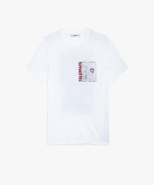 ZADIG&VOLTAIRE(ザディグ エ ヴォルテール)の「TED HC PHOTOPRINT TOLERANCE(Tシャツ/カットソー・メンズ・ホワイト系・XS/S/M/L)」の3枚目の写真