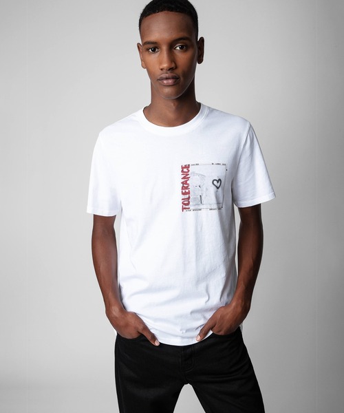 ZADIG&VOLTAIRE(ザディグ エ ヴォルテール)の「TED HC PHOTOPRINT TOLERANCE(Tシャツ/カットソー・メンズ・ホワイト系・XS/S/M/L)」の5枚目の写真