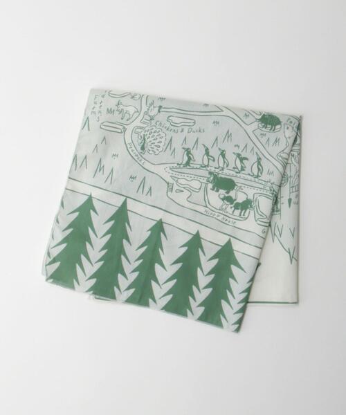 green label relaxing(グリーンレーベルリラクシング)の「<旭山動物園応援商品>アニマル プリント バンダナ(バンダナ/スカーフ・メンズ・ホワイト/その他1/その他2・FREE)」の4枚目の写真