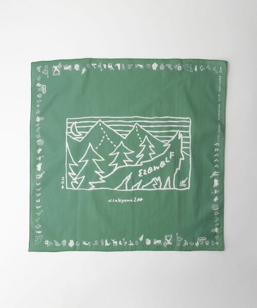 green label relaxing(グリーンレーベルリラクシング)の「<旭山動物園応援商品>アニマル プリント バンダナ(バンダナ/スカーフ・メンズ・ホワイト/その他1/その他2・FREE)」の7枚目の写真