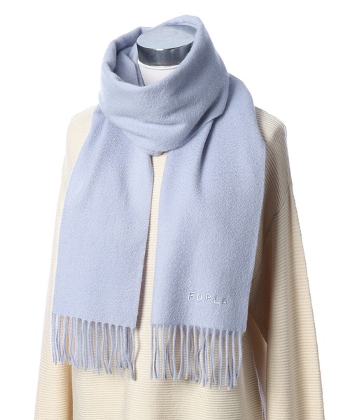 FURLA（フルラ）の「カシミヤ100％ マフラー 洗える 無地 30*180（マフラー・レディース・ブラック/ベージュ/グレー/オフホワイト/シルバー/イエロー/モカ/ラベンダー/キャメル/ベビーピンク/ライトパープル/ミント/ライトグレー/オリーブ/チェリーピンク/ブルー系その他2/レッド/レモンイエロー/ライトグリーン/サックスブルー・FREE）」の12枚目の写真