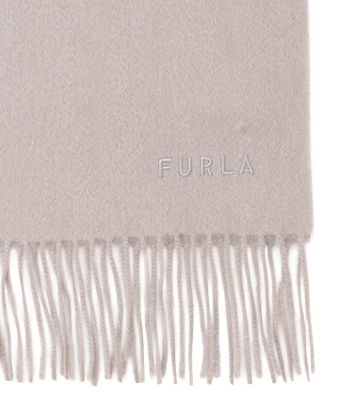 カシミヤ100％ マフラー 洗える 無地 30*180（マフラー）｜FURLA