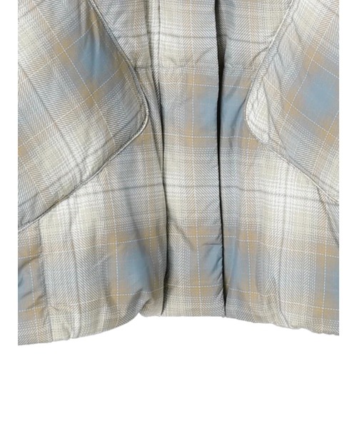 AMERICAN HOLIC（アメリカンホリック）の「あったかマフラー付き中綿コート（ダウンジャケット/コート・レディース・ライトグレー/ブラック/サックスブルー/チェック・M/L）」の10枚目の写真