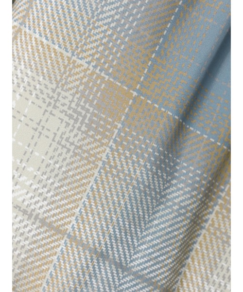 AMERICAN HOLIC（アメリカンホリック）の「あったかマフラー付き中綿コート（ダウンジャケット/コート・レディース・ライトグレー/ブラック/サックスブルー/チェック・M/L）」の15枚目の写真