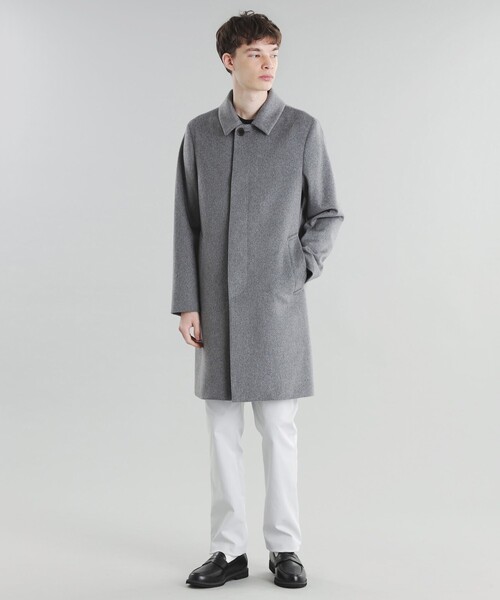 MACKINTOSH PHILOSOPHY ウール　ステンカラーコート　グレー MACKINTOSH PHILOSOPHY（ﾏｯｷﾝﾄｯｼｭ ﾌｨﾛｿﾌｨｰ）の「ウールステンカラー