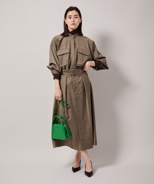 ROPE'（ロペ）の「【エディター三尋木奈保さんコラボ】セットアップスカート（スカート・レディース・チャコールグレー/ダークブラウン/ベージュ/キャメル・38/36）」の18枚目の写真