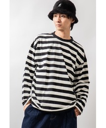 Beno | モノトーンボーダー アソート ルーズシルエット ロンTEE(Tシャツ/カットソー)