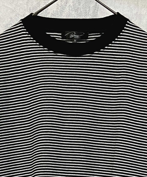 Beno（ビーノ）の「モノトーンボーダー アソート ルーズシルエット ロンTEE（Tシャツ/カットソー・メンズ・ブラック系その他/ブラック系その他3/ブラック系その他2・M/L）」の5枚目の写真