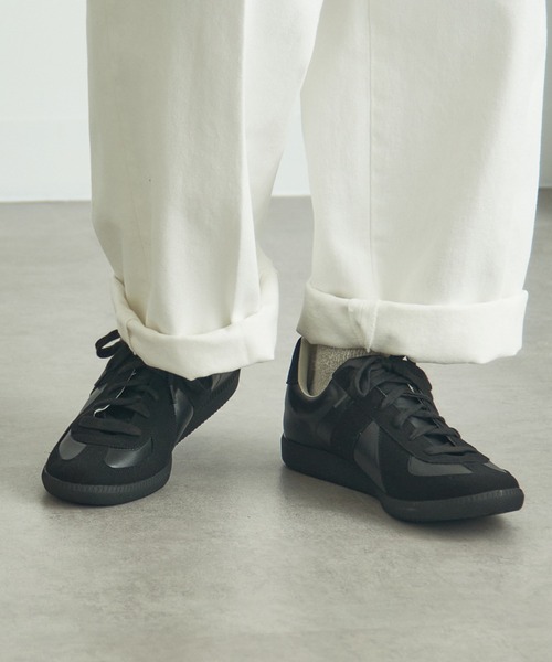 GERMAN TRAINER（ジャーマントレーナー）の「【SETUP7】REPRODUCT MILITALY GERMAN TRAINER ジャーマントレーナー（スニーカー・メンズ・ホワイト/ブラック/ホワイト系その他2/ホワイト系その他3/ブラック系その他2/グレー/ブラック系その他3・25cm/26cm/27cm/28cm）」の5枚目の写真