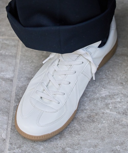 GERMAN TRAINER（ジャーマントレーナー）の「【SETUP7】REPRODUCT MILITALY GERMAN TRAINER ジャーマントレーナー（スニーカー・メンズ・ホワイト/ブラック/ホワイト系その他2/ホワイト系その他3/ブラック系その他2/グレー/ブラック系その他3・25cm/26cm/27cm/28cm）」の10枚目の写真