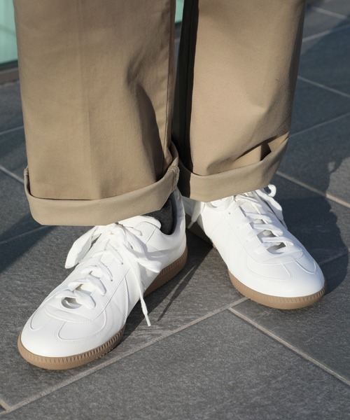 GERMAN TRAINER（ジャーマントレーナー）の「【SETUP7】REPRODUCT MILITALY GERMAN TRAINER ジャーマントレーナー（スニーカー・メンズ・ホワイト/ブラック/ホワイト系その他2/ホワイト系その他3/ブラック系その他2/グレー/ブラック系その他3・25cm/26cm/27cm/28cm）」の13枚目の写真
