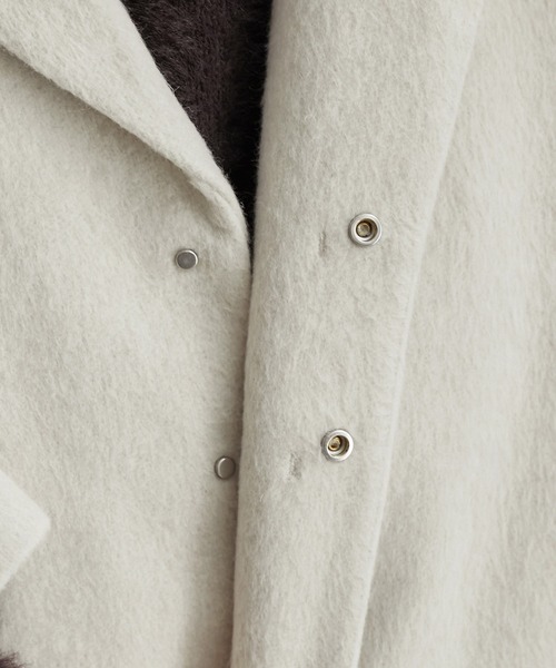 ビッグカラーコクーンショートコート