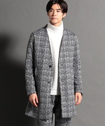 フリースプリントスタンドコート