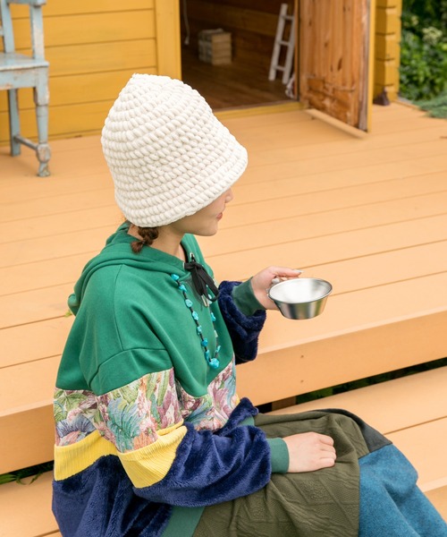 チャイハネ（チャイハネ）の「【チャイハネ】プクリチューリップハット（ハット・レディース・カラフル/ホワイト/ブラウン/ブラック・FREE）」の6枚目の写真