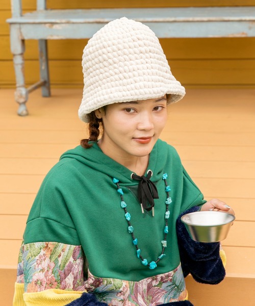 チャイハネ（チャイハネ）の「【チャイハネ】プクリチューリップハット（ハット・レディース・カラフル/ホワイト/ブラウン/ブラック・FREE）」の11枚目の写真