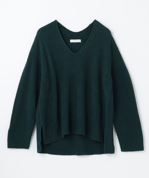 ANY(エニィ)の「ウールブレンドバルキーニット Vネック(ニット/セーター・レディース・グリーン系/ネイビー系/ワイン系/ブラウン系・F)」の22枚目の写真
