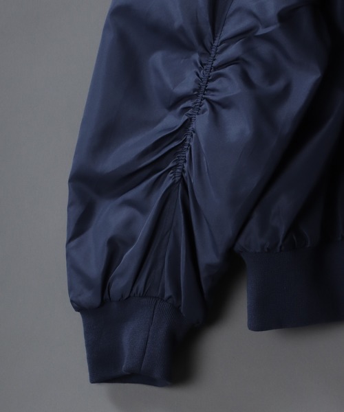 SITRY（シトリー）の「Big Silhouette MA-1/別注 ビッグシルエット MA-1 フライトジャケット ボマージャケット（MA-1・メンズ・ネイビー/カーキ/ブラック・M/L/XL）」の9枚目の写真